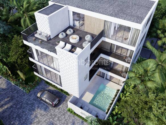 Echo Beach's Modern Tropical Apartment 9 Bedrooms: A Canggu - Bali Investment Jewel