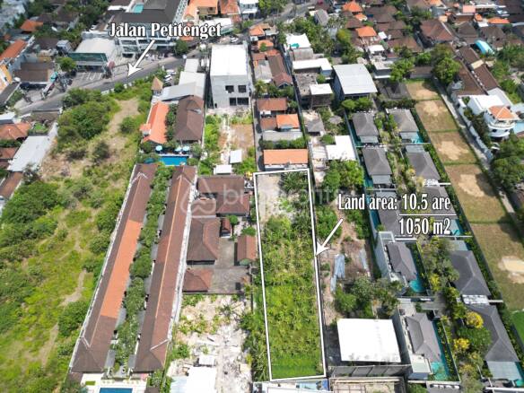 Prime Freehold 10.5 Are Land Investment in Petitenget, Bali