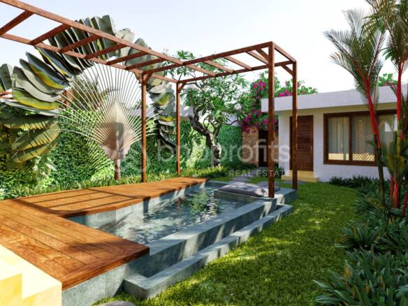 Wooden Style 2 Bedroom Off Plan Villa, Located Prime Area of Buduk, North Canggu