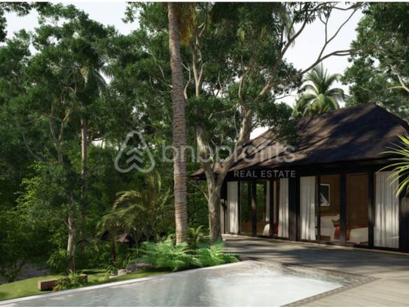 Luxury 3BR Villa by Ubud's Riverfront Exclusively Furnished