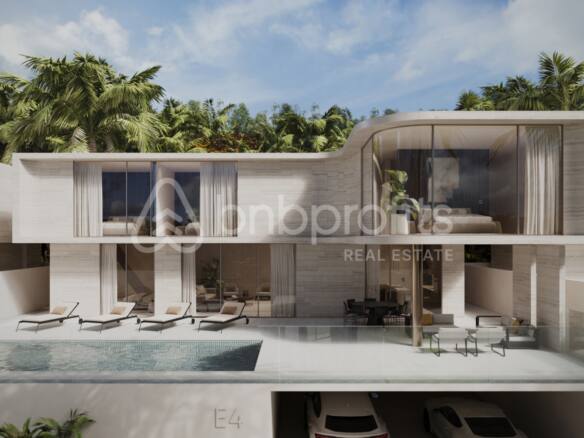 Contemporary Luxury Villa 4 Bedrooms in Bukit Peninsula Melasti: Panoramic Ocean Views and Exquisite Modern Design