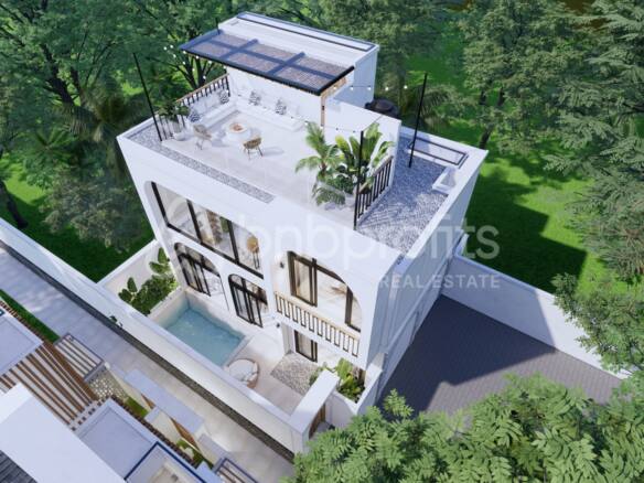 Guaranteed Income: Contemporary Tropical 2-Bedroom Villa in Canggu - Batu Bolong with Pool