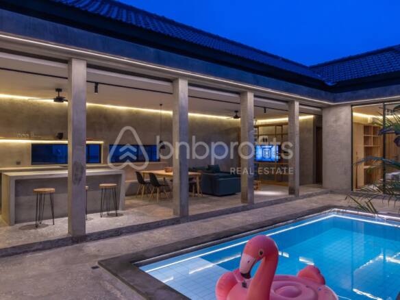 Stylish Industrial-Design Villa 2 Bedroom for Sale in Padonan, Bali: Serene Living Close to Canggu Beach