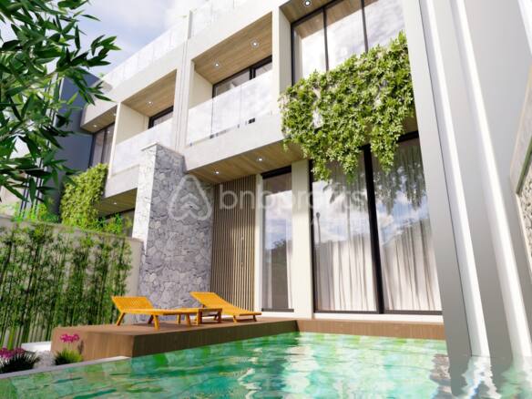 Prime Investment: Contemporary Bali Leasehold 2-Bed Villa with Rooftop Haven Near Bingin Beach