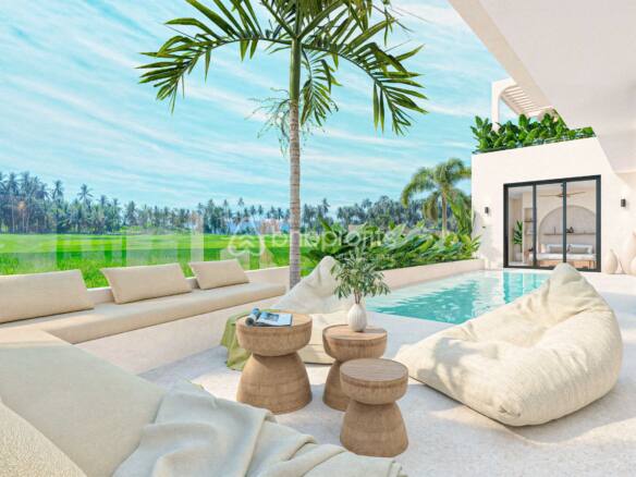 Live the Bali Dream: Luxurious Villa with Rice Field View
