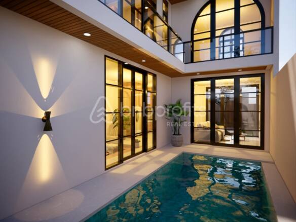 Modern Design Meets Tropical Paradise: Leasehold 3-Bed Villa with Rooftop in Nusa Dua