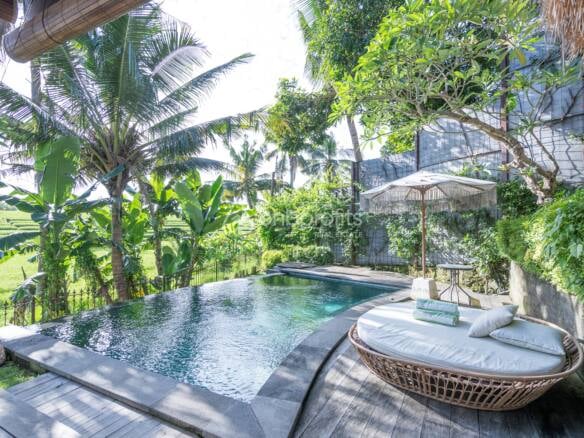 Private Oasis with Pool and Garden with Breathtaking Rice Field Views in Canggu - Babakan