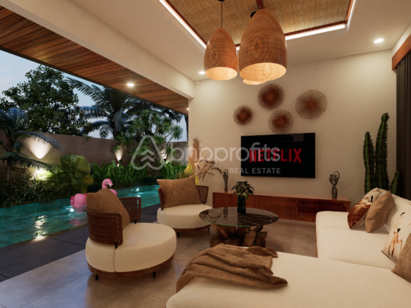 Stylish Tropical Modern Villa in Seminyak with Elegant Open-Plan Design