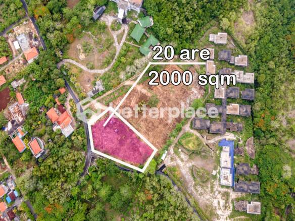 Rare Opportunity Freehold Land 2000 sqm: Build in Bali’s Coveted Bukit Area with Unmatched Views