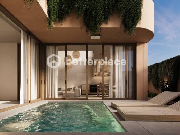 Modern 2 Bedroom Villa in Berawa, A Minimalist European Haven with Rooftop