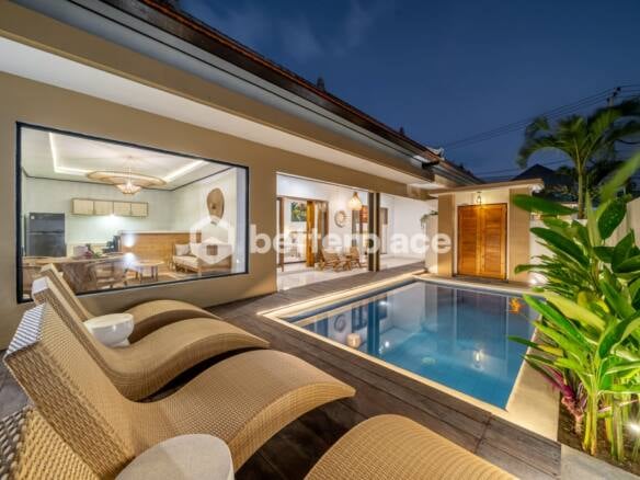 Modern Minimalist 2-Bed Villa for Rent in Canggu – Luxury Living Close to the Beach